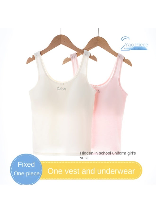 DEESHA Pack All-season Second-stage Wire-free Training Bra For Teen Girls - High Elasticity Fixed Cup Seamless Vest Underwear - Image 5