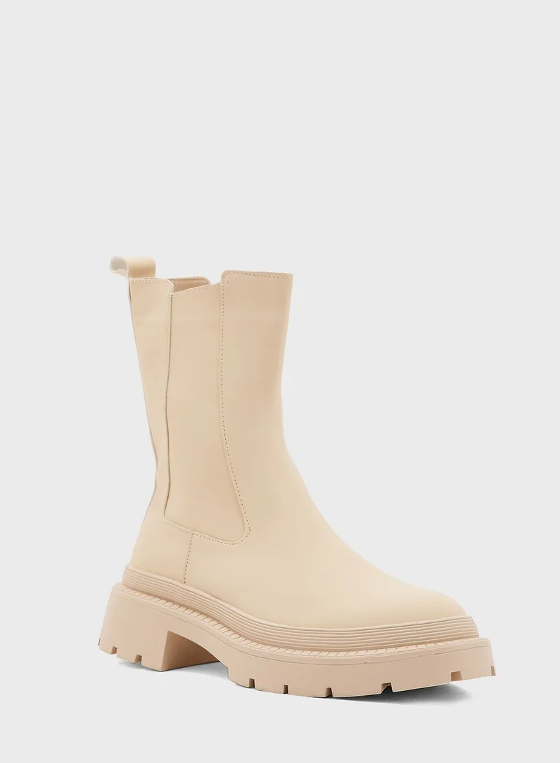 Ginger Chunky Sole Chelsea Boot