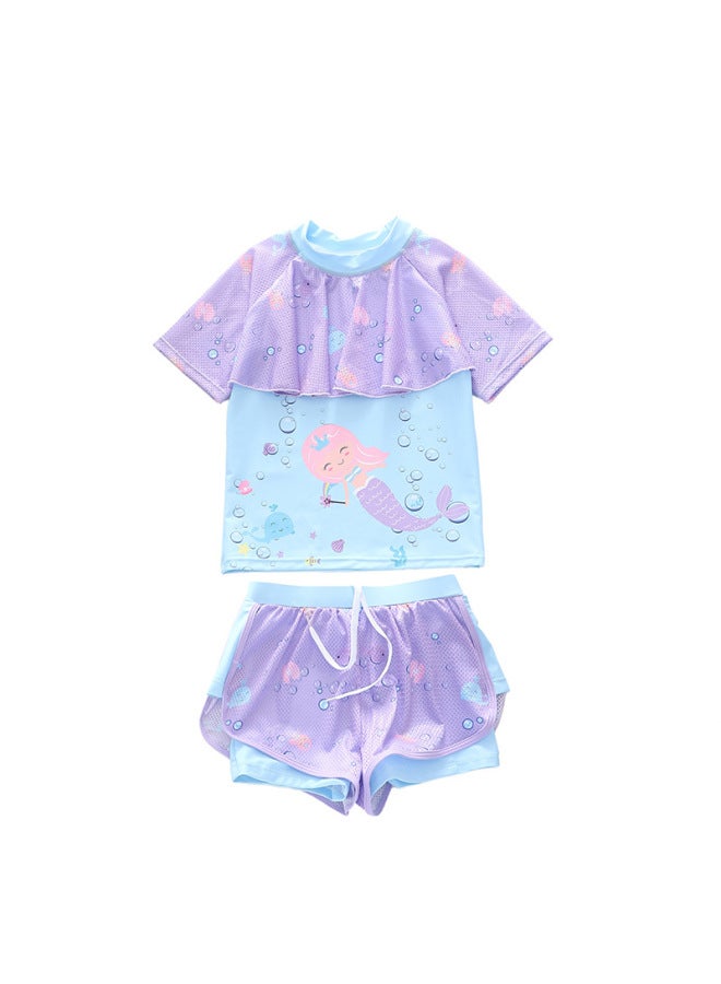 New Children's Swimsuit, Girl's Split Swimsuit, Cute Sports Net, Girl's Sports Yoga, Children's Swimsuit