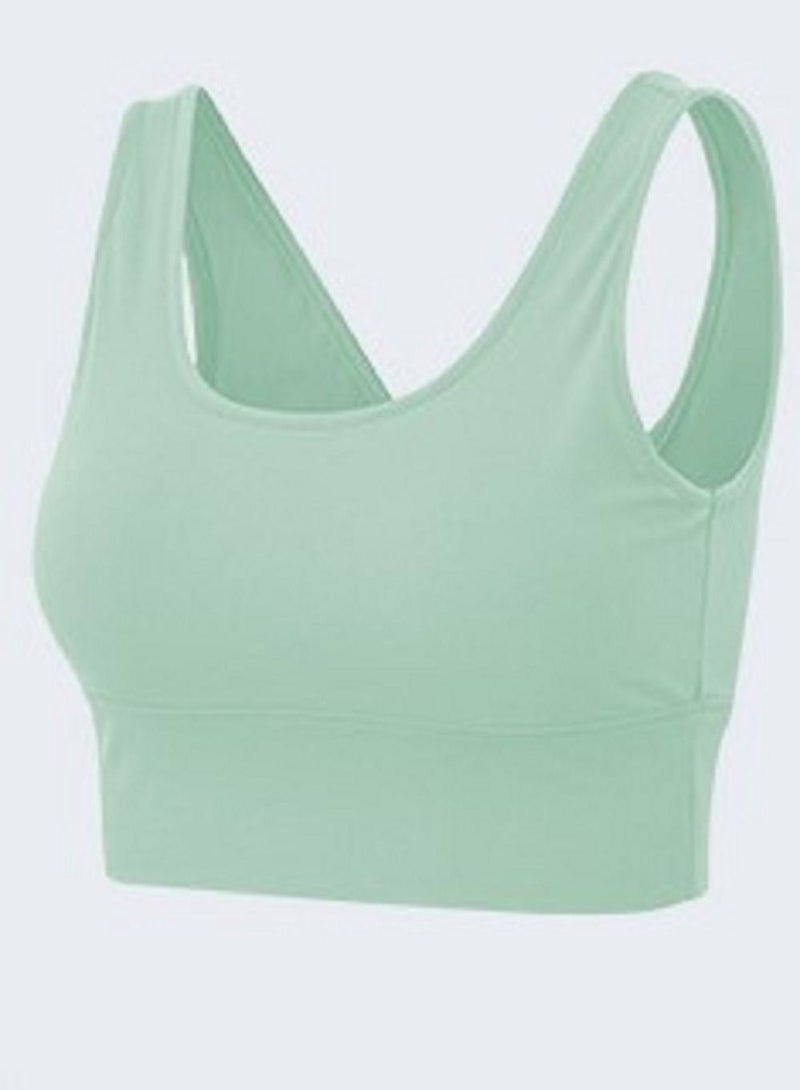 Loquat New  nylon shock gathering running bra yoga vest  - Image 1