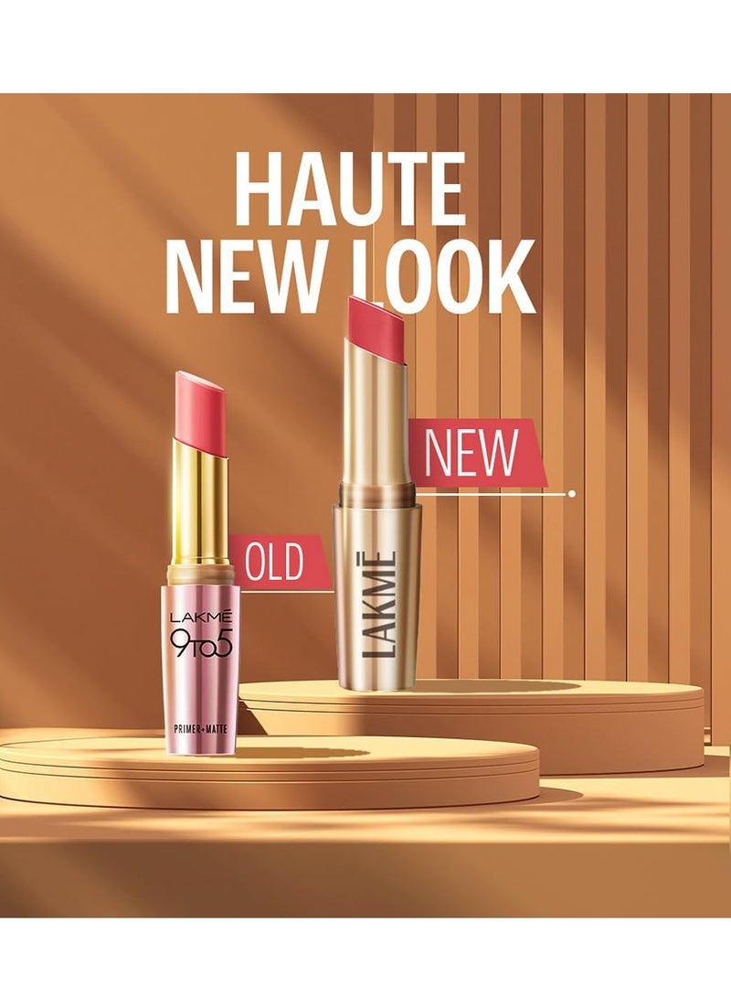 LAKME LAKMÉ 9To5 Primer + Matte Lip Color Mp8 Rosy Sunday, 3.6 G  - Image 2
