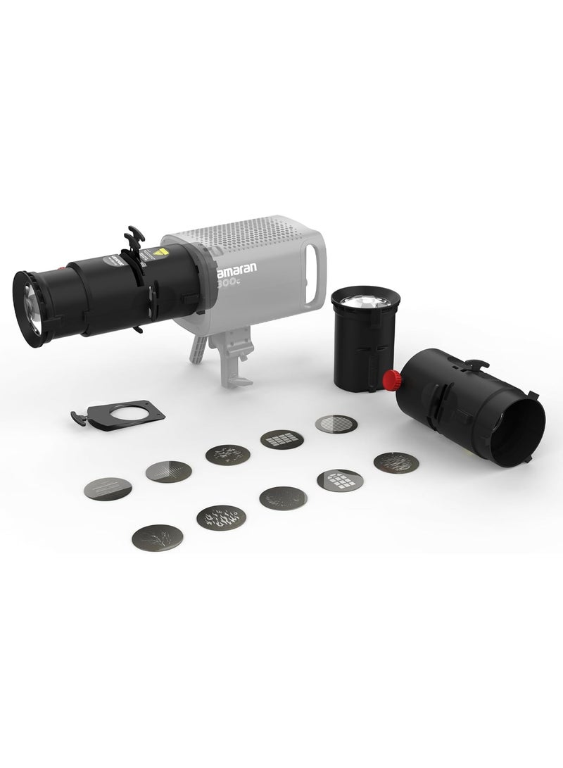 Aputure Amaran Spotlight SE 19° Lens Kit – Precision Projection Lens for Amaran LED Lights, Crisp Edges & Focused Beams, Ideal for Creative Lighting, Photography, and Cinematic Effects - Image 1