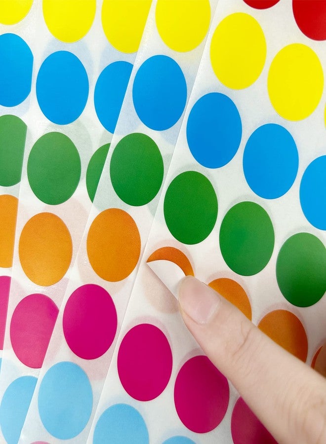 Ouzoustate 6020 PCS Dot Stickers- 3/4" Color Round Circle Coding Label 10 Colored Dot Stickers for Toddlers, Classroom，Papers，Market Etc - Image 4