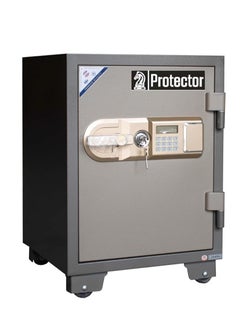 Protector Protecter Safe PT67E4 Fireproof Safe - Anti-Theft Safe with Adjustable Shelf, Numeric Keypad, Double Locks with Lockable Interior Drawer (H67 x W48 x D46 cm, 120 kg) - Made in Vietnam  - Image 1