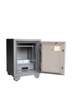 Protector Protecter Safe PT67E4 Fireproof Safe - Anti-Theft Safe with Adjustable Shelf, Numeric Keypad, Double Locks with Lockable Interior Drawer (H67 x W48 x D46 cm, 120 kg) - Made in Vietnam  - Image 4