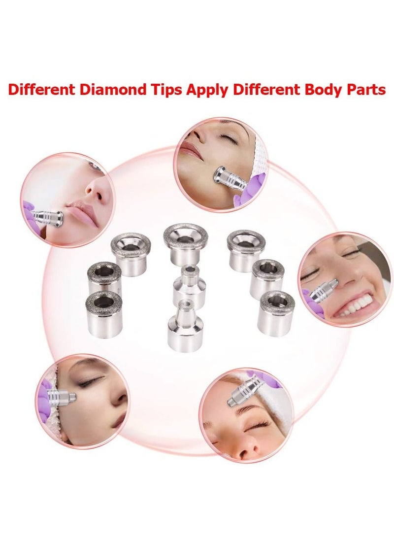 Generic 3 in 1 Diamond Microdermabrasion Machine with Replaceable 9 Diamond Head and Spray Bottles, Home Use Facial Skin Care Salon Equipment  - Image 2