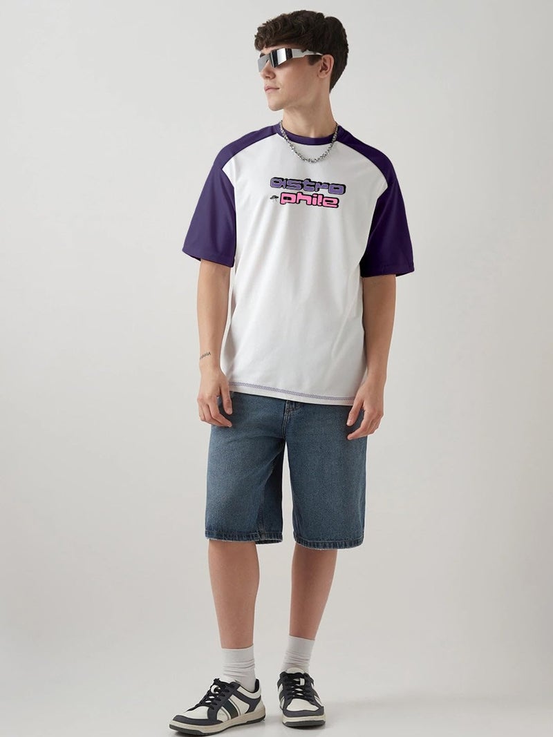 Crazymonk Astrophile Printed Graphic Oversized T-Shirt - Multi Color - L - Image 3