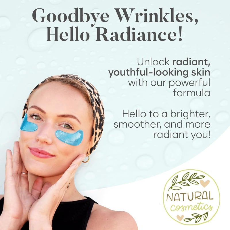 BLOOMORA Hyaluronic Acid Under Eye Patches30 Pairs Under Eye Patches for Dark Circles Under Eye Patches for Puffy Eyes and Dark Circles Under Eye Mask Eye Care Puffy Eyes Treatment - Image 3