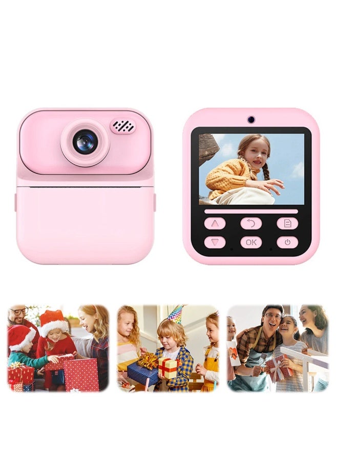 جاجيك Kids Instant Print Digital Camera – HD Portable Camera with 2.4" Screen, Dual Lens, Zero-Ink Printing, USB Rechargeable, Fun Toy Camera for Boys & Girls Ages 3–12, Ideal Gift for Kids - Image 4