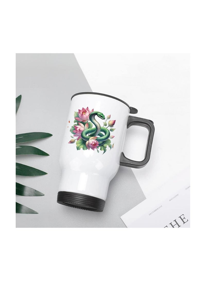 China Travel Mug–Insulated Stainless Steel Coffee Mug For Hot&Cold Drinks,Perfect For Commuting,Road Trips And Celebrate With Style–Leak-Proof Travel Mug - Image 4