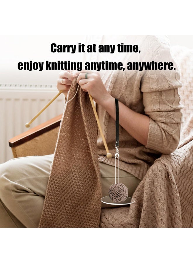 2Pcs Portable Wrist Yarn Holder with Wrist Strap, Yarn Holder Yarn Dispenser with Wrist Lanyard for Crocheting Knitting - Image 4