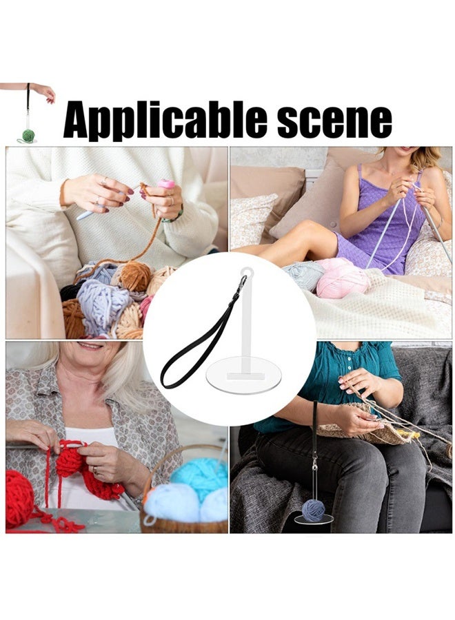 2Pcs Portable Wrist Yarn Holder with Wrist Strap, Yarn Holder Yarn Dispenser with Wrist Lanyard for Crocheting Knitting - Image 3