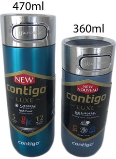 Contigo Luxe Autoseal Cornflower Thermos Mug 360 ml  - Image 4