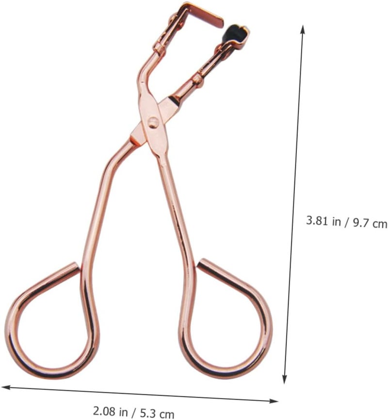 2pcs Eyelash Curlers Set, Chrome Silver Rose Gold Metal Eyelash Curling Tools for Women Makeup, Partial Lash Curler for Precise Curling and Cosmetic Use - Image 2