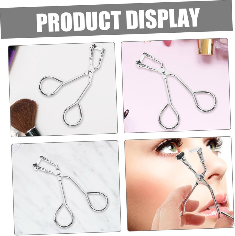 2pcs Eyelash Curlers Set, Chrome Silver Rose Gold Metal Eyelash Curling Tools for Women Makeup, Partial Lash Curler for Precise Curling and Cosmetic Use - Image 5