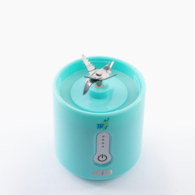 TR6 Blendmate Pro Portable Blender for Smoothies Protein Shakes Ice Crushing 500ML Capacity Tritan Material 4000mAh Battery USBC Port with Handle Lid Turquoise - Image 3