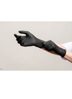 Generic 100-Piece Disposable Nitrile Gloves Set Black Large  - Image 2