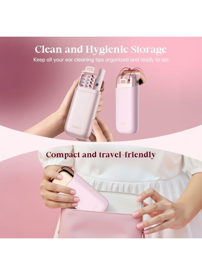 Bebird Earsight Plus Ear Wax Removal Tool Camera & Light, Visual Earwax Cleaner with Cleaning Kit As Spade/Spoon/Picker/Tweezers Clean Ears for Family, Ear-Scope Wireless WiFi Connect (Pink) - Image 3