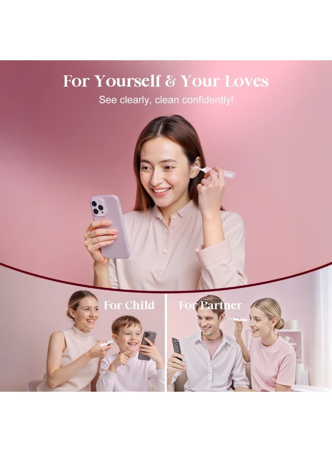 Bebird Earsight Plus Ear Wax Removal Tool Camera & Light, Visual Earwax Cleaner with Cleaning Kit As Spade/Spoon/Picker/Tweezers Clean Ears for Family, Ear-Scope Wireless WiFi Connect (Pink) - Image 5