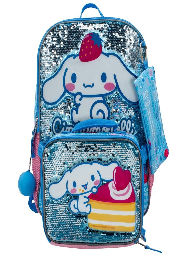 Accessory Innovations AI ACCESSORY INNOVATIONS 5 PC Backpack Set, Girls & Boys School Bag 16â€ with Front Zip Pocket, Kawaii, Standard, Character - Image 3