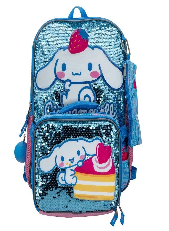 Accessory Innovations AI ACCESSORY INNOVATIONS 5 PC Backpack Set, Girls & Boys School Bag 16â€ with Front Zip Pocket, Kawaii, Standard, Character - Image 2