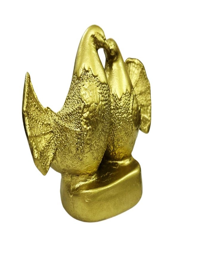 numeroastro Feng Shui Love Birds | Mandarin Ducks Showpiece in Polyresin (1 Pc (Gold - Image 3