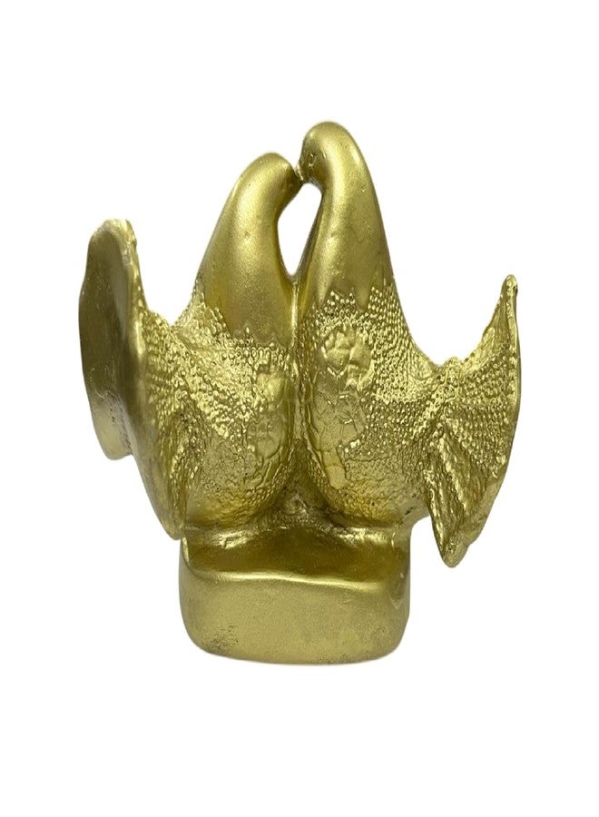 numeroastro Feng Shui Love Birds | Mandarin Ducks Showpiece in Polyresin (1 Pc (Gold - Image 2