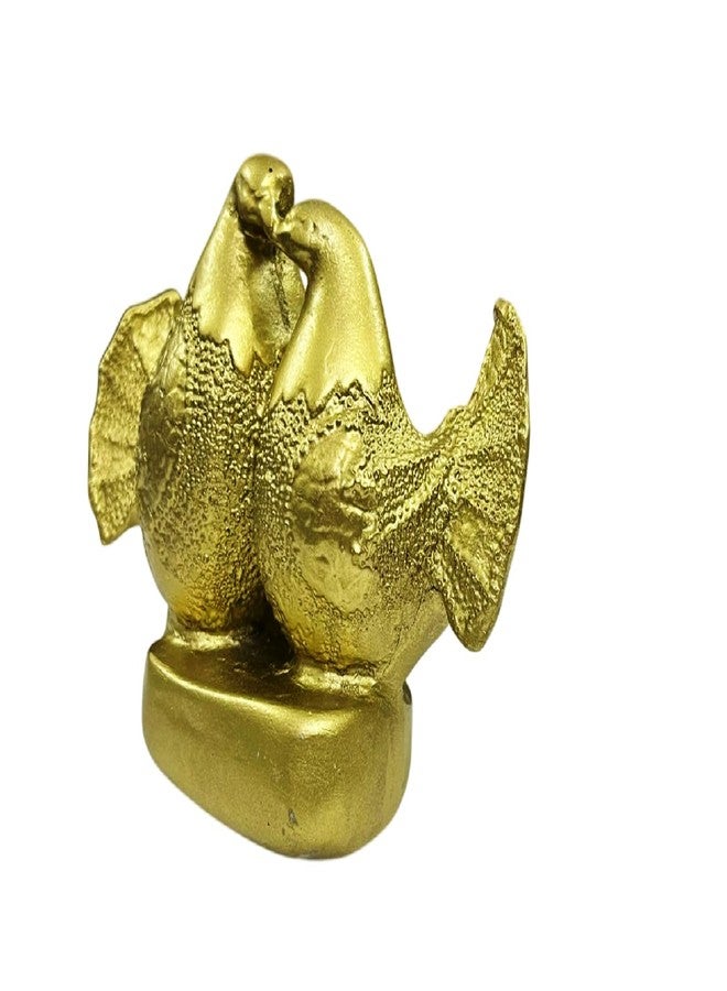 numeroastro Feng Shui Love Birds | Mandarin Ducks Showpiece in Polyresin (1 Pc (Gold - Image 4