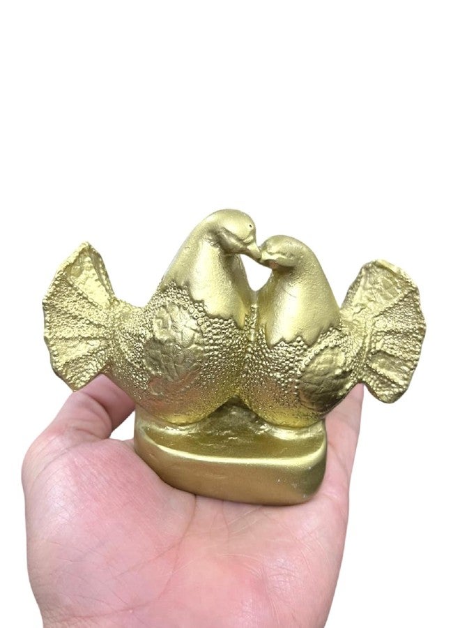 numeroastro Feng Shui Love Birds | Mandarin Ducks Showpiece in Polyresin (1 Pc (Gold - Image 5