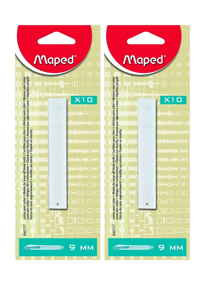 Maped 20-Piece Cutter Blade Refills 9mm Width  - Image 1