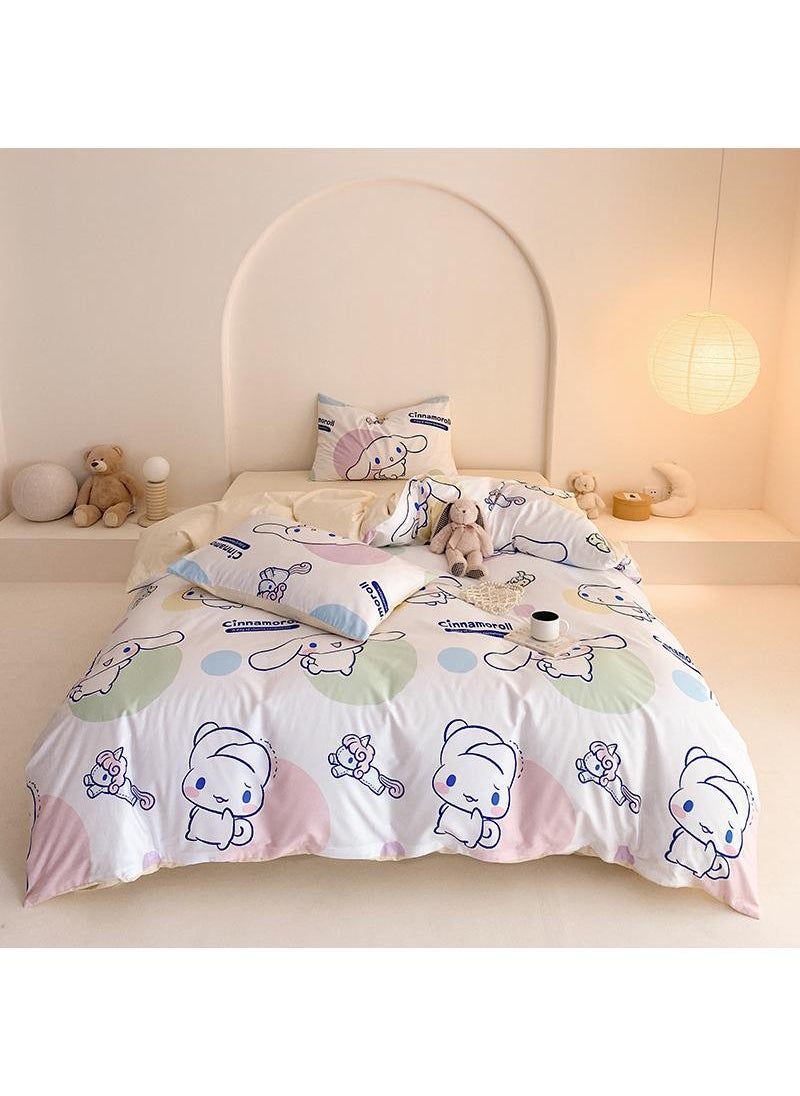 Bluejw 4-Piece Cinnamoroll Cotton Comfortable Set Fitted Sheet Set Children'S Day Gift Birthday Gift  - Image 1