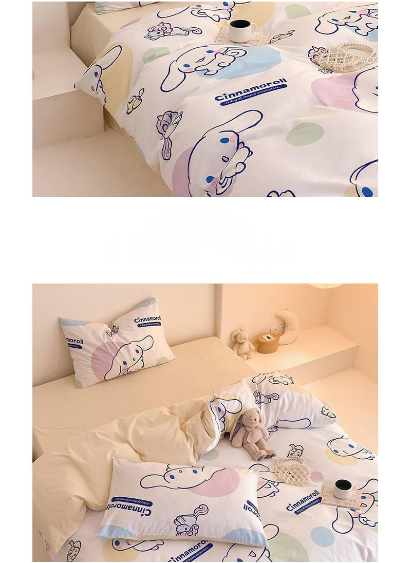 Bluejw 4-Piece Cinnamoroll Cotton Comfortable Set Fitted Sheet Set Children'S Day Gift Birthday Gift  - Image 3