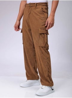 The Indian Garage Co Men Baggy Textured Mid-Rise Cargos  - Image 4