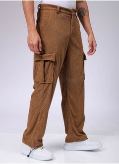 The Indian Garage Co Men Baggy Textured Mid-Rise Cargos  - Image 3
