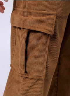 The Indian Garage Co Men Baggy Textured Mid-Rise Cargos  - Image 5