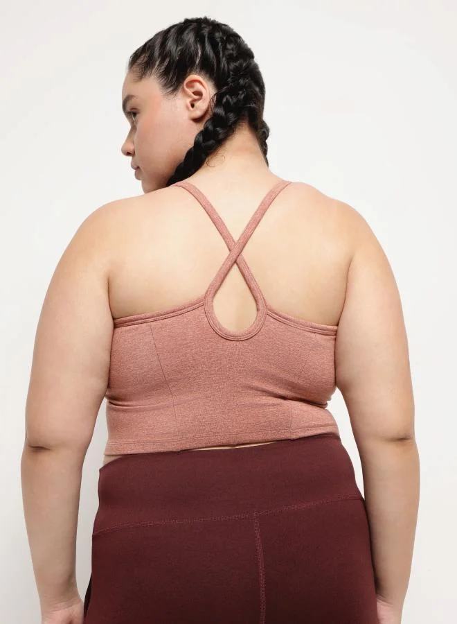 Zaecy  Criss-Cross Bra Camisole Bra – Rose Gold for Women | Best Price UAE