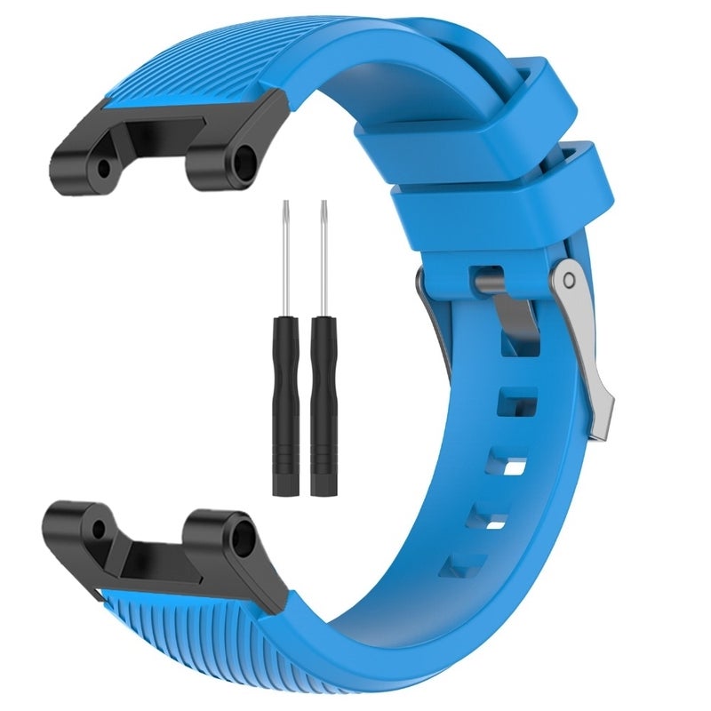 erorex For Amazfit T-Rex / T-Rex Pro / Ares Twill Silicone Watch Band(Blue) - Image 2