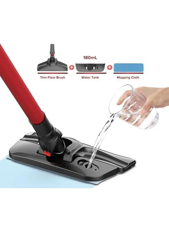 Airbot DX200 Ultra-Thin Wet & Dry Mop Vacuum – Slim Handheld Stick Cleaner with Water Tank & Mopping Cloth – 2-in-1 Vacuum & Mop for Hard Floors - Image 4