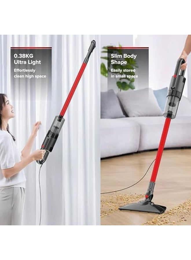 Airbot DX200 Ultra-Thin Wet & Dry Mop Vacuum – Slim Handheld Stick Cleaner with Water Tank & Mopping Cloth – 2-in-1 Vacuum & Mop for Hard Floors - Image 2