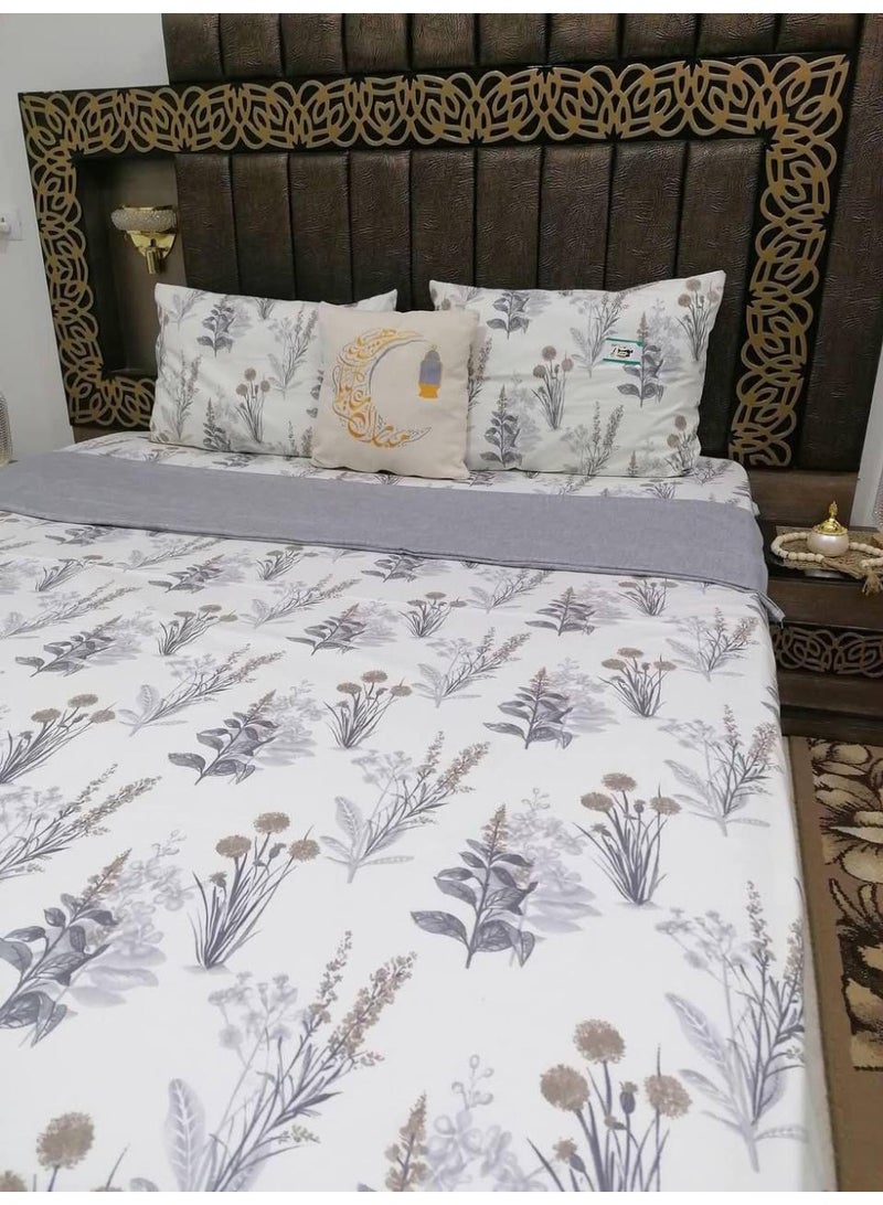 Al-Ameriya Bed Sheet Set, Large, 4 Pieces, Size 240*240