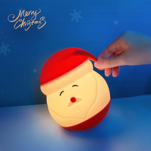 Desidiya® Santa Silicone Night Lamp for Kids – Dual Power (USB & Battery) | Soft LED Night Light | Color Changing | Safe Silicone | Christmas Gift & Bedroom Decor - Image 4