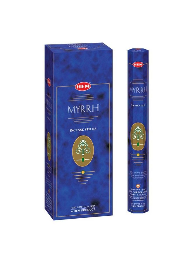 HEM Myrrh Incense Sticks Pack Of 6 120 Count 301G - Image 1