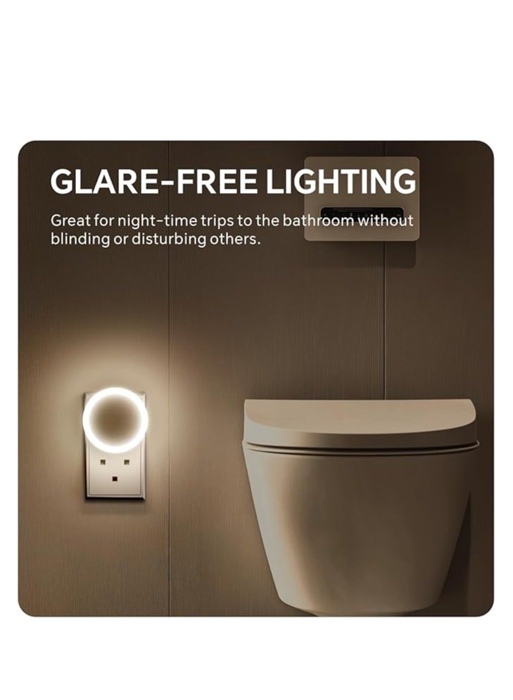 QLIGHT 2-Pack LED Night Light with Smart Dusk And Dawn Sensor Light, Good For Sleep, Safety Night Light for kids room, Bathroom, staircase, Hall way, Bedroom. - Image 3