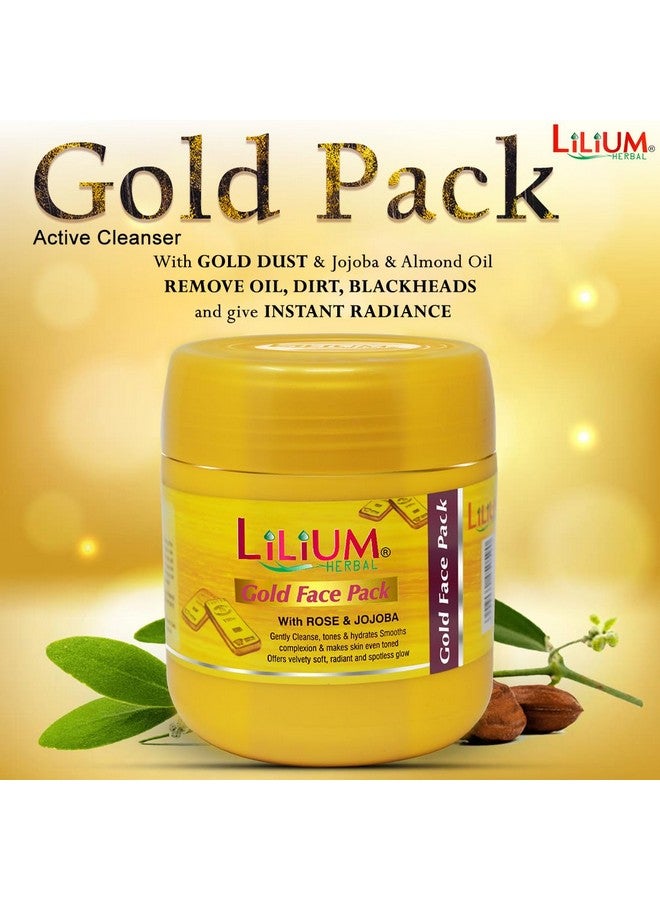 Lilium Active Cleanser Gold Pack 500ml, Gold-infused cream cleanser that targets spots, blemishes, and dark marks, deeply cleanses, hydrates, and brightens skin for a smooth, radiant, and even-toned complexion, suitable for all skin types. - Image 3