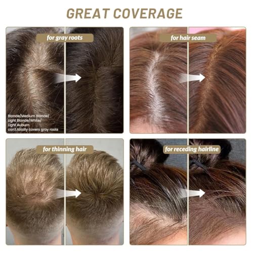 SOVONCARE Hairline Powder Root Touch Up Gray Hair Concealer for Men and Women Instantly Covers Thinning Hair and Bald Spots NaturalLooking Coverage Light Blonde - Image 3