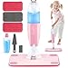 Dreamon Kids Spray Mop Real Working Toddler Cleaning Set with Water Sprayer 3 Washable Mop Pads Scraper Pretend Play Montessori Housekeeping Toys Gifts for Toddlers Kids Girls BoysPink - Image 2