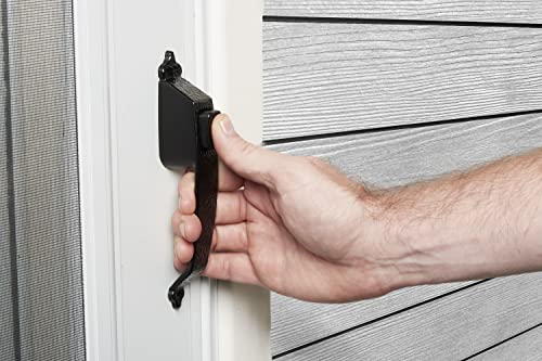 Wright Products - Colonial Tie Down Push Button Door Latch for Screen and Storm Doors, Black - Image 4
