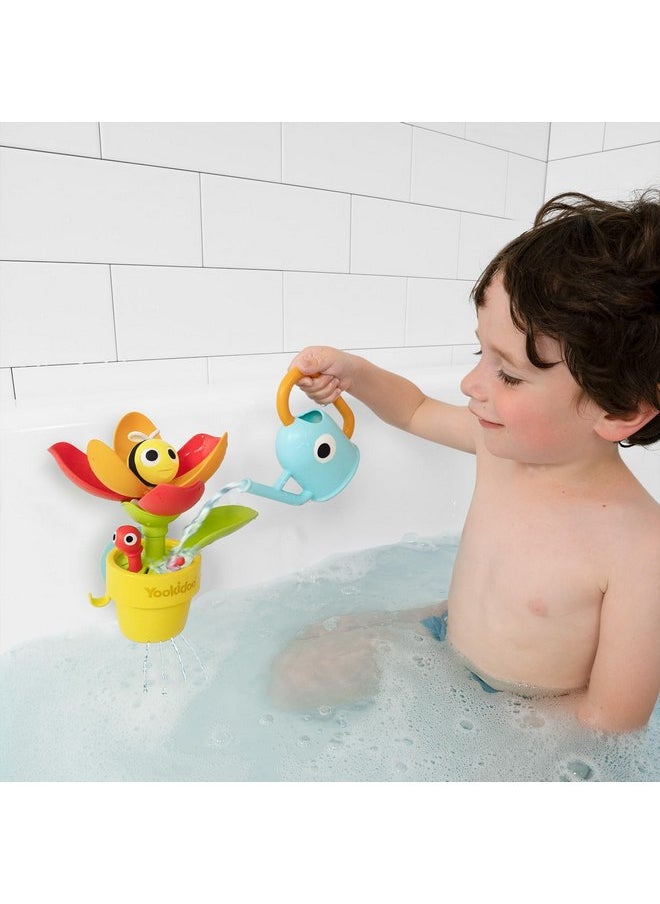 Yookidoo 40221 YOOKIDOO Flower Pot - Baby Bath Toy Garden Theme - Bath and Shower Game - Watering Can, Flower, Water Game - Baby Gift from 18 Months, Small  - Image 3