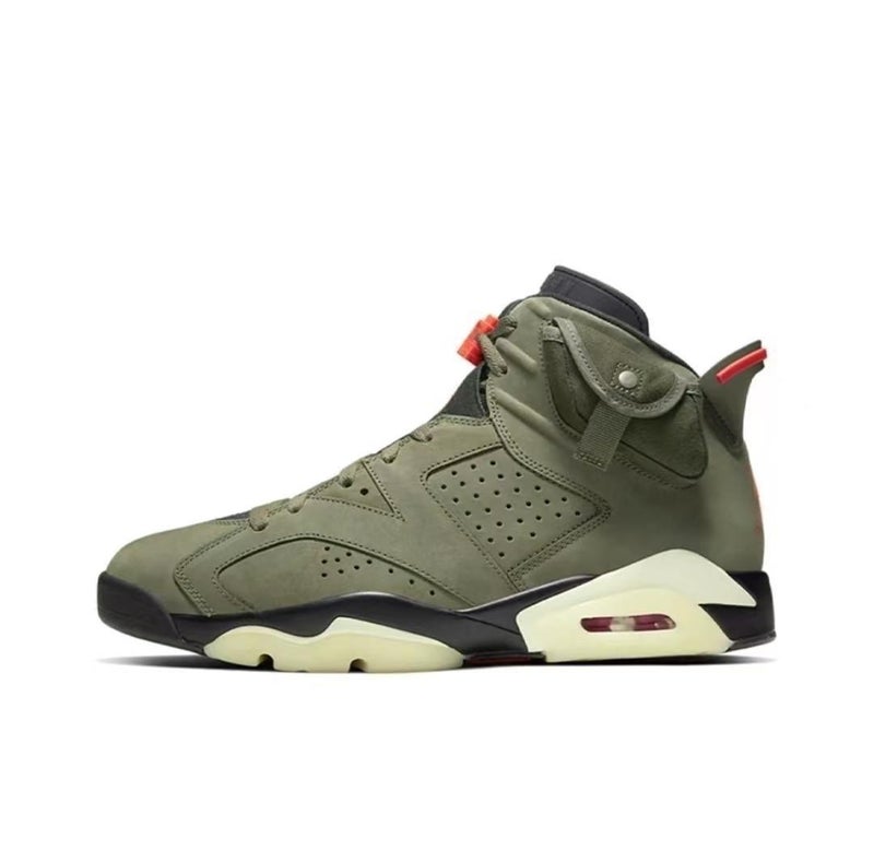 Foreign trade for AJ6 TS joint olive green North Carolina blue bunny bugs ash Paris aj6 sneaker men''s and women''s basketball shoes - Image 1
