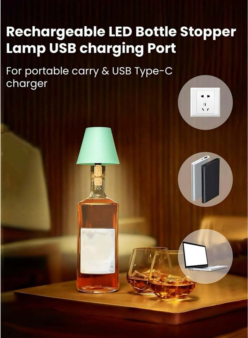 Wireless Bottle Table Lamp Touch Control of 3 Colors and Stepless Dimming Night Lamp For Bar Cafe Bottles Decor Desk Lights - Image 4